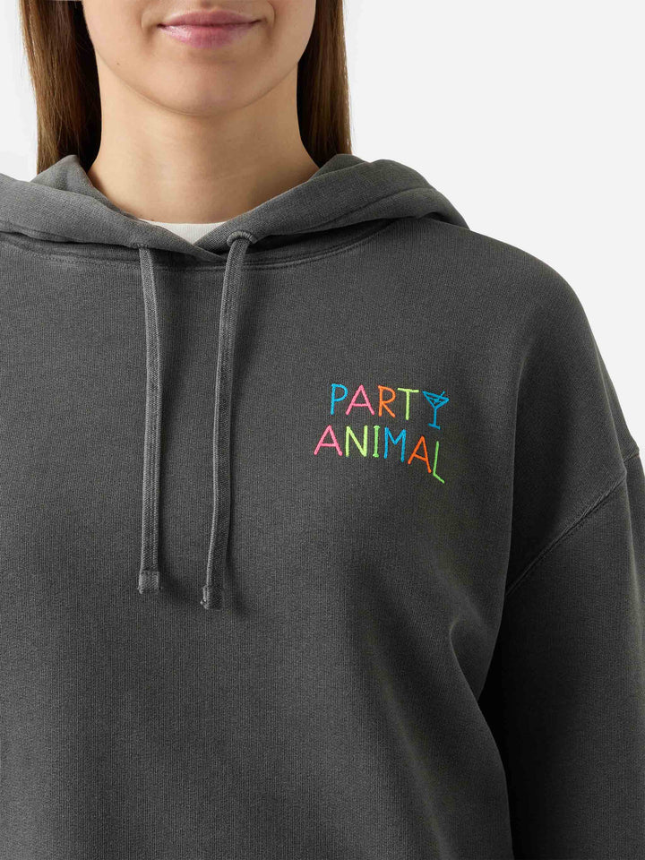 Felpa in cotone Mindy con ricamo Party Animal