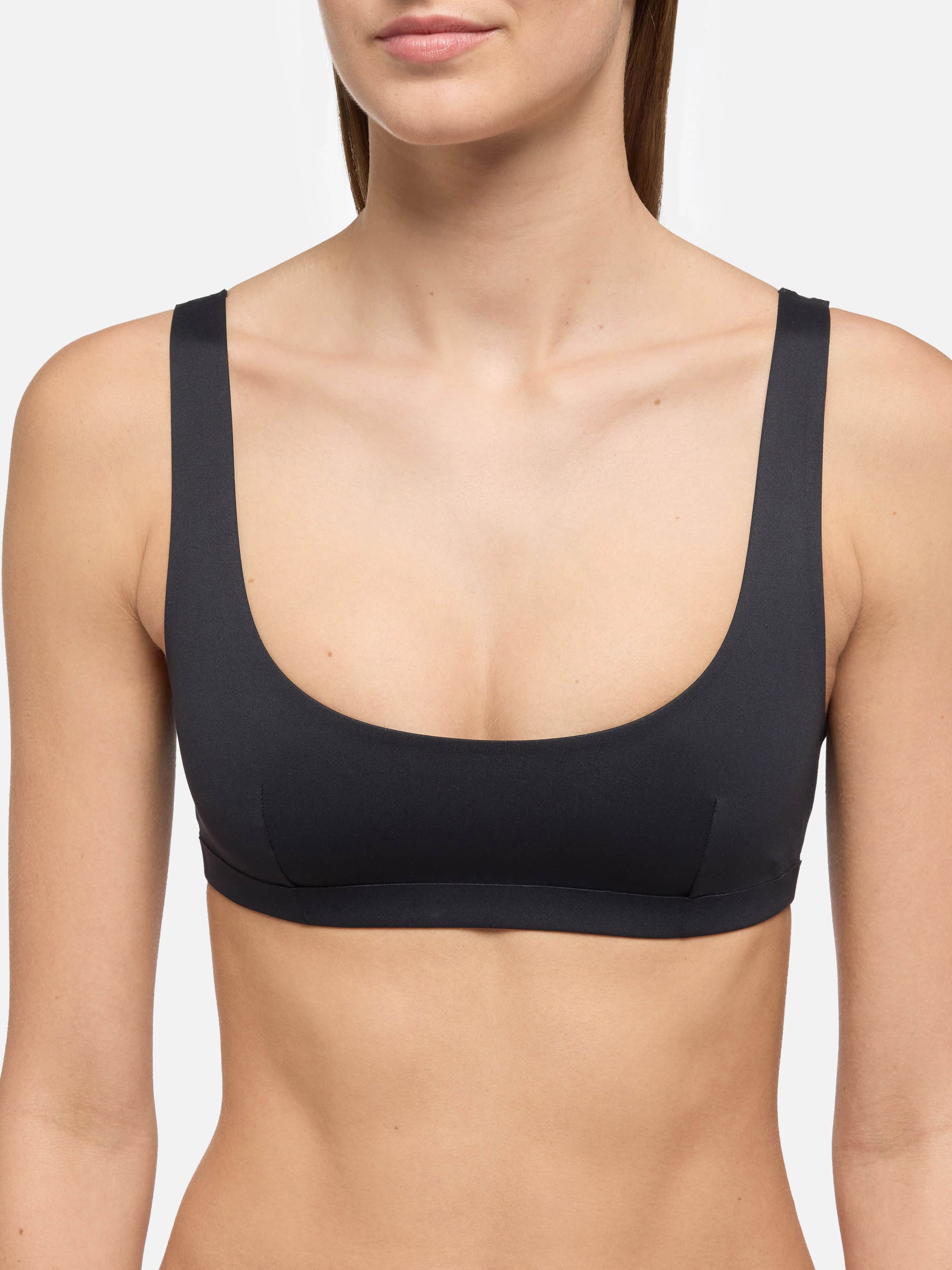 Minerva black heatsealed classic bralette - MC2 Saint Barth