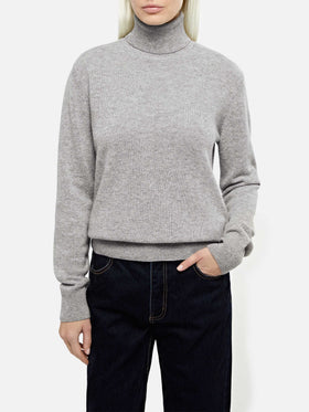 Woman mélange grey cashmere blend sweater Moody - MC2 Saint Barth