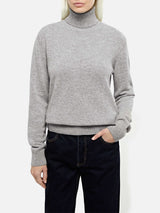 Woman mélange grey cashmere blend sweater Moody