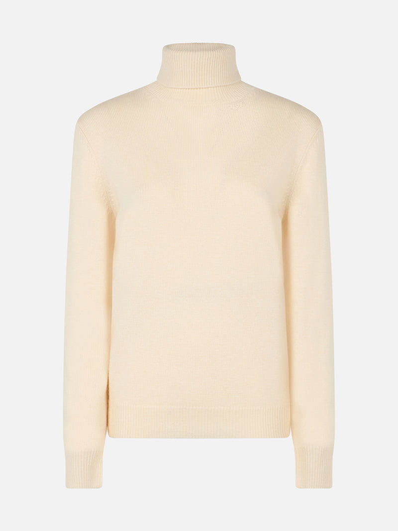 Woman white Moody fine-ribbed sweater