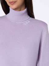 Woman lilac Moody fine-ribbed sweater