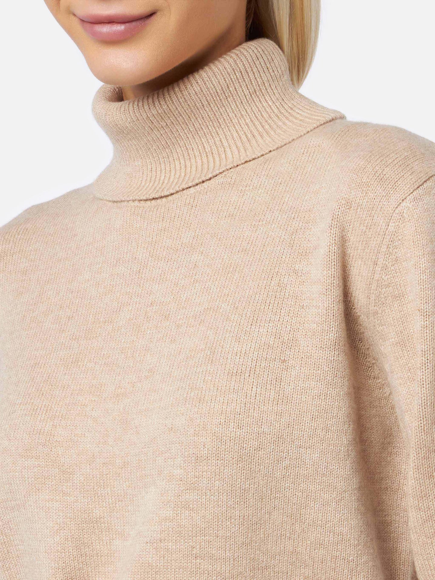 Dolcevita Moody in 100% CASHMERE beige