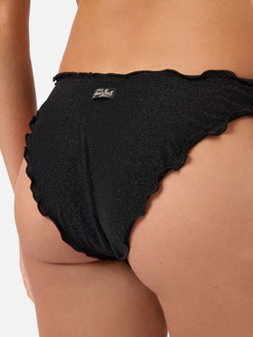 Bikini triangle Sagittarius Moon en lurex noir 