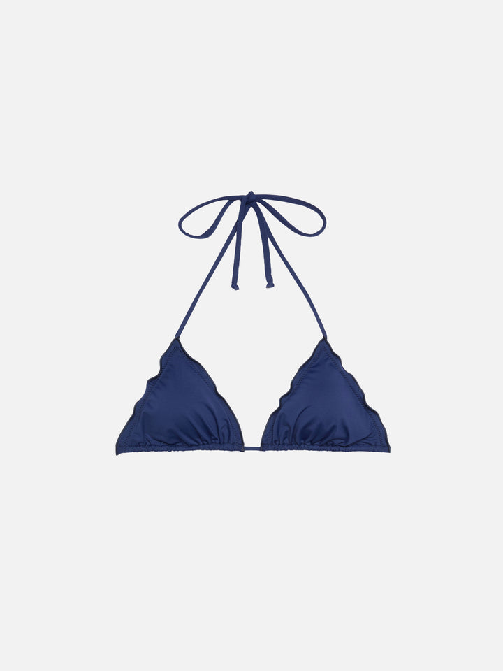 Sagittarius top triangolo classico color blu navy