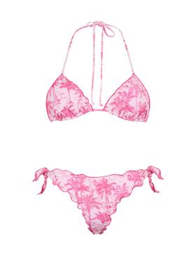 Woman toile de jouy classic triangle bikini Sagittarius Moon - MC2 Saint Barth