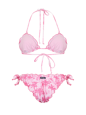 Woman toile de jouy classic triangle bikini Sagittarius Moon - MC2 Saint Barth