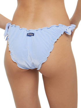 Moon light blue velvet classic swim briefs - MC2 Saint Barth