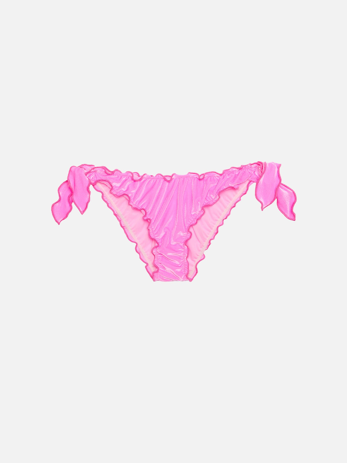 Moon slip mare classico in velluto color rosa
