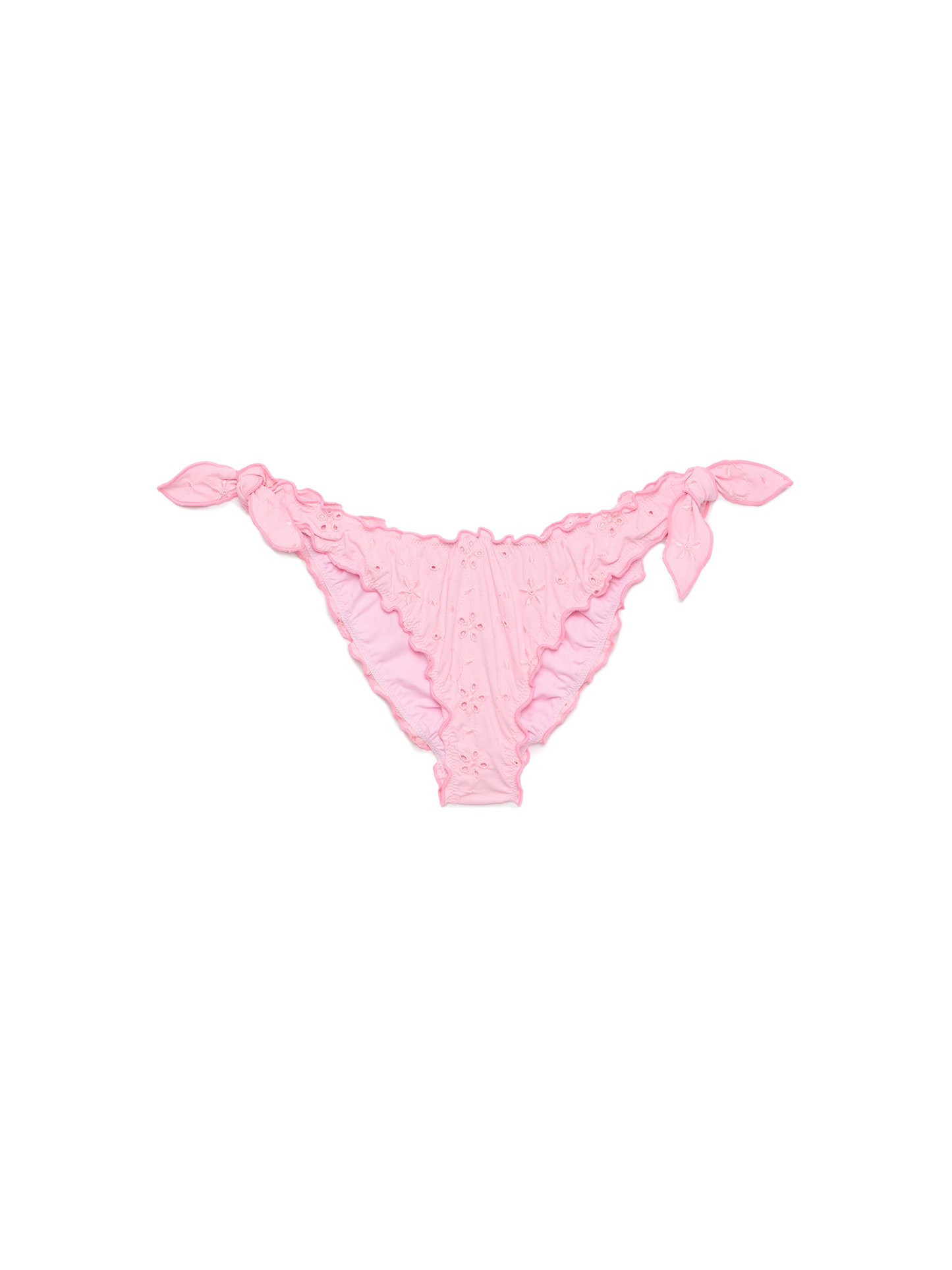 Moon pink Sangallo lace classic swim briefs - MC2 Saint Barth