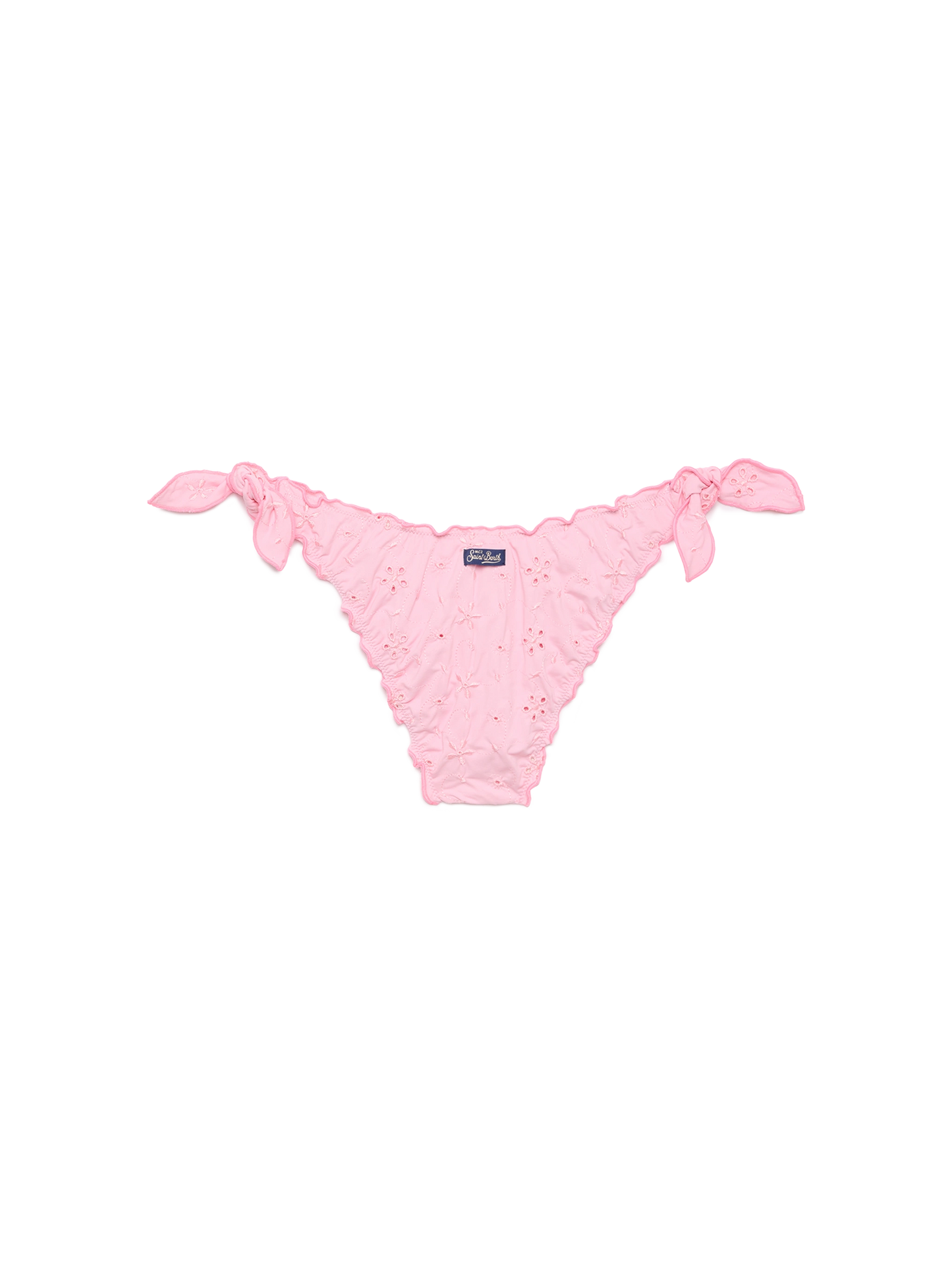 Moon pink Sangallo lace classic swim briefs - MC2 Saint Barth