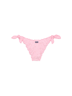 Moon pink Sangallo lace classic swim briefs - MC2 Saint Barth