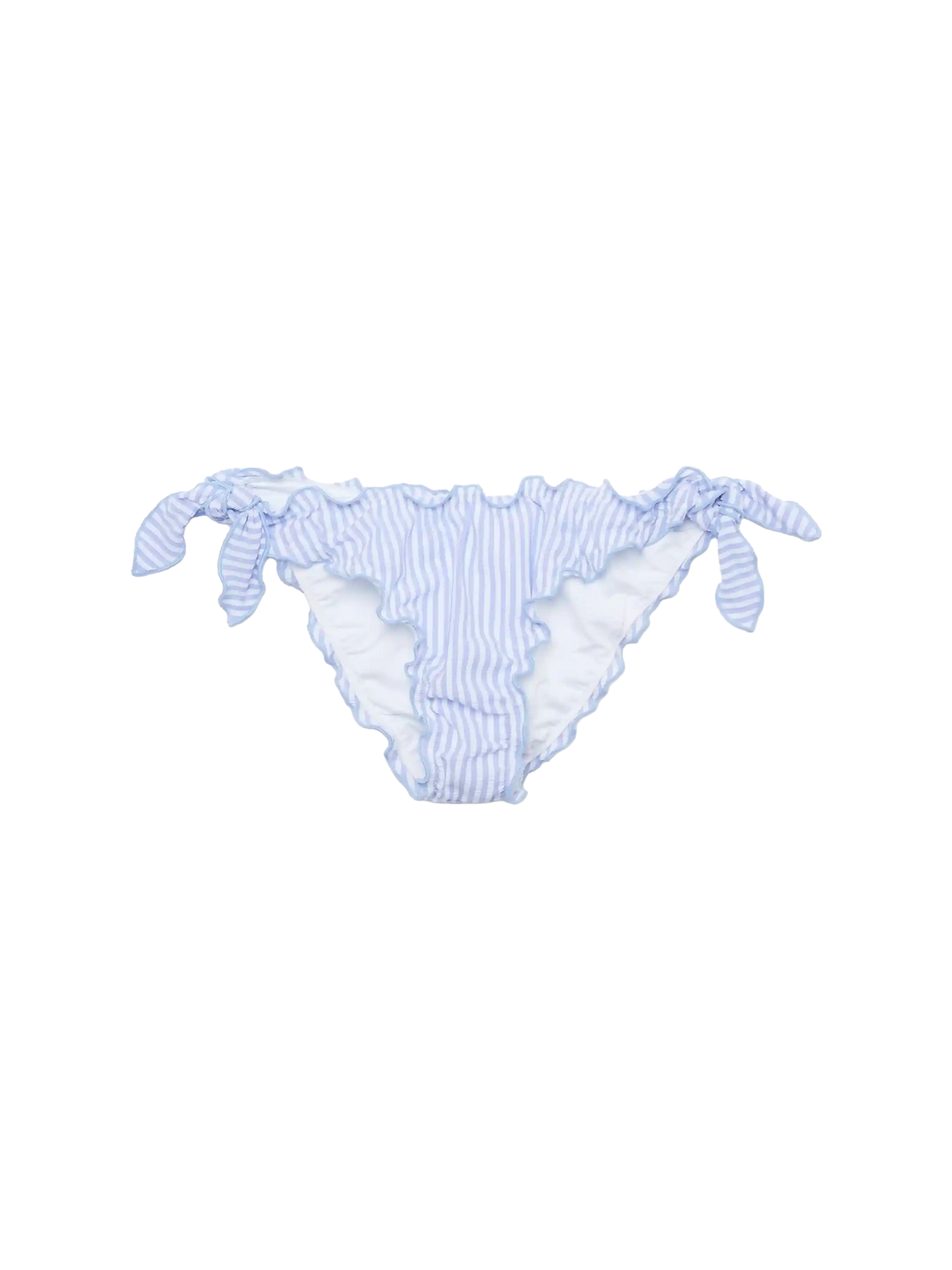 Moon seersucker classic swim briefs with striped print - MC2 Saint Barth