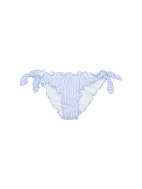 Moon seersucker classic swim briefs with striped print - MC2 Saint Barth