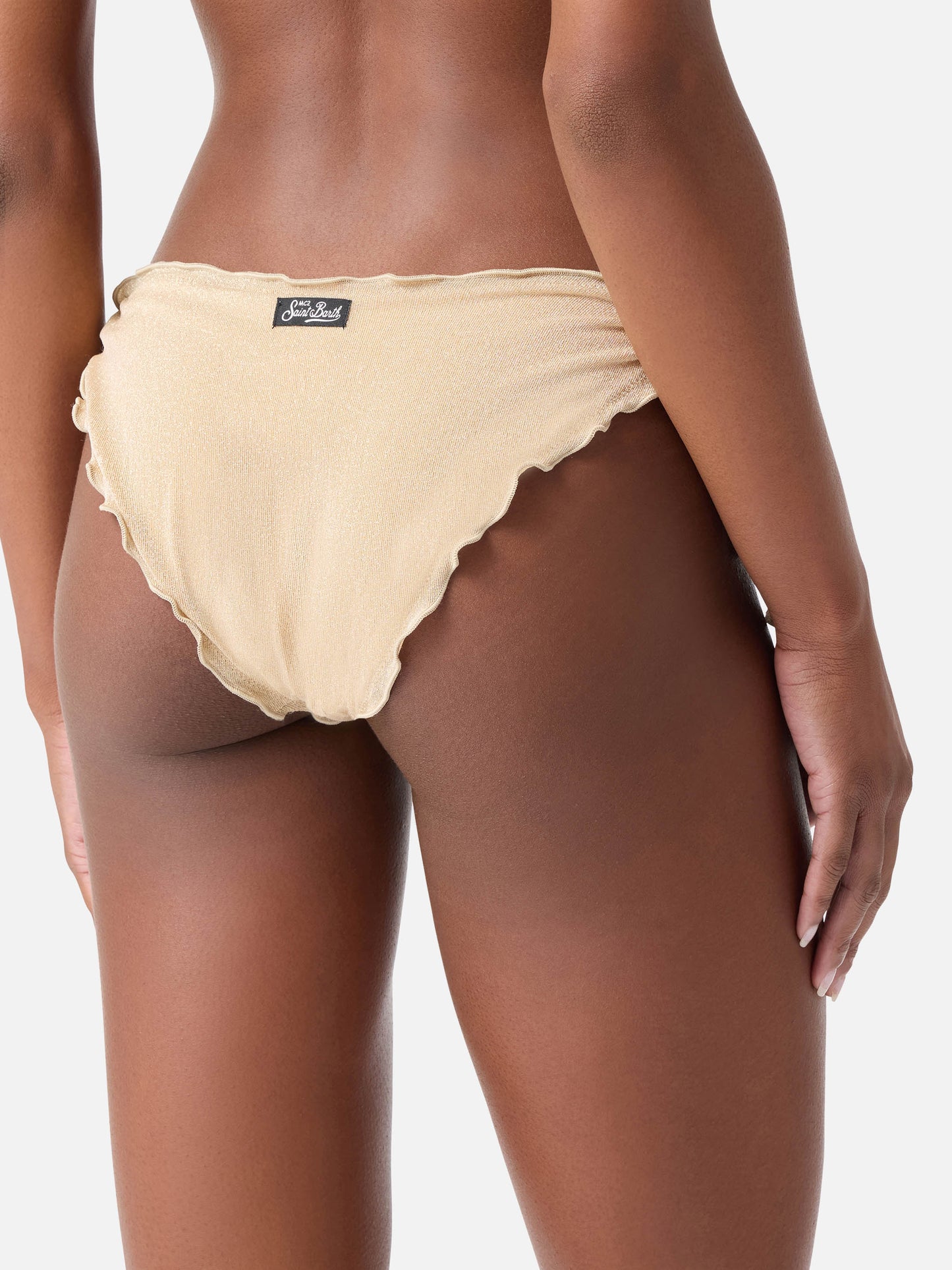 Bikini da donna classico a triangolo oro lurex Sagittarius Moon