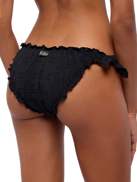 Moon black Sangallo lace classic swim briefs - MC2 Saint Barth