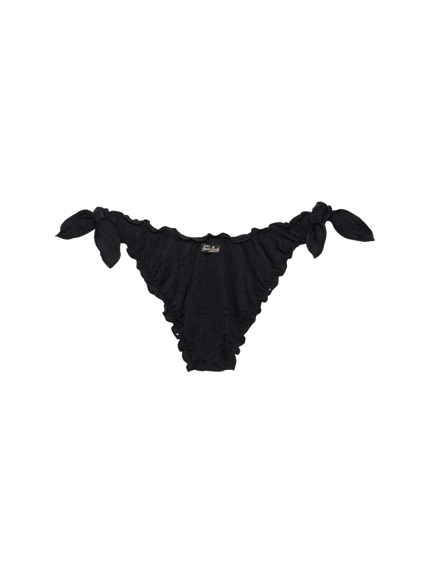 Moon black Sangallo lace classic swim briefs - MC2 Saint Barth