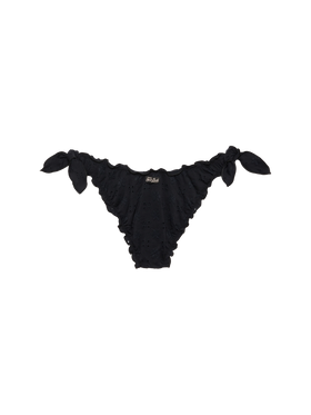 Moon black Sangallo lace classic swim briefs - MC2 Saint Barth