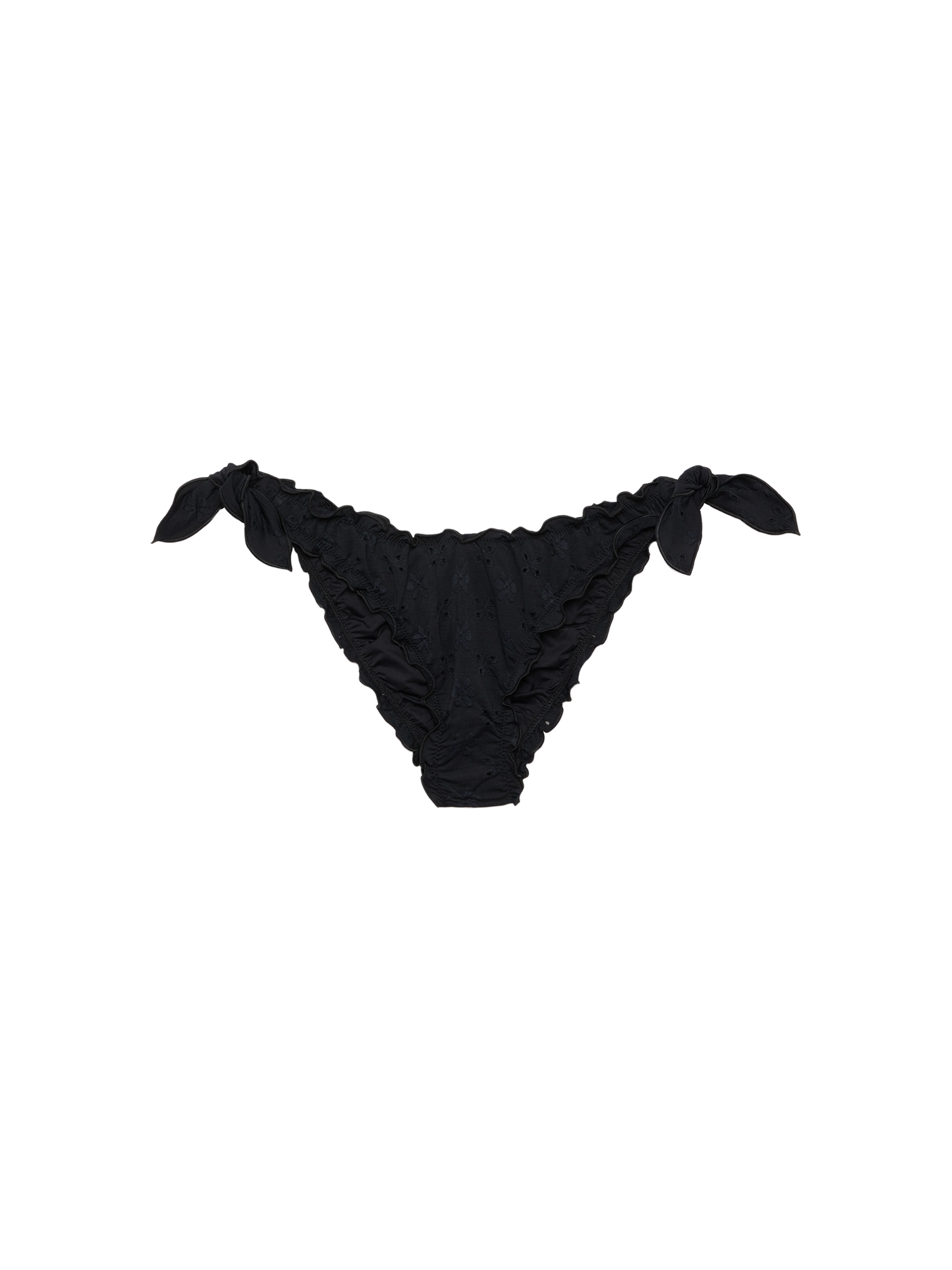 Moon black Sangallo lace classic swim briefs - MC2 Saint Barth