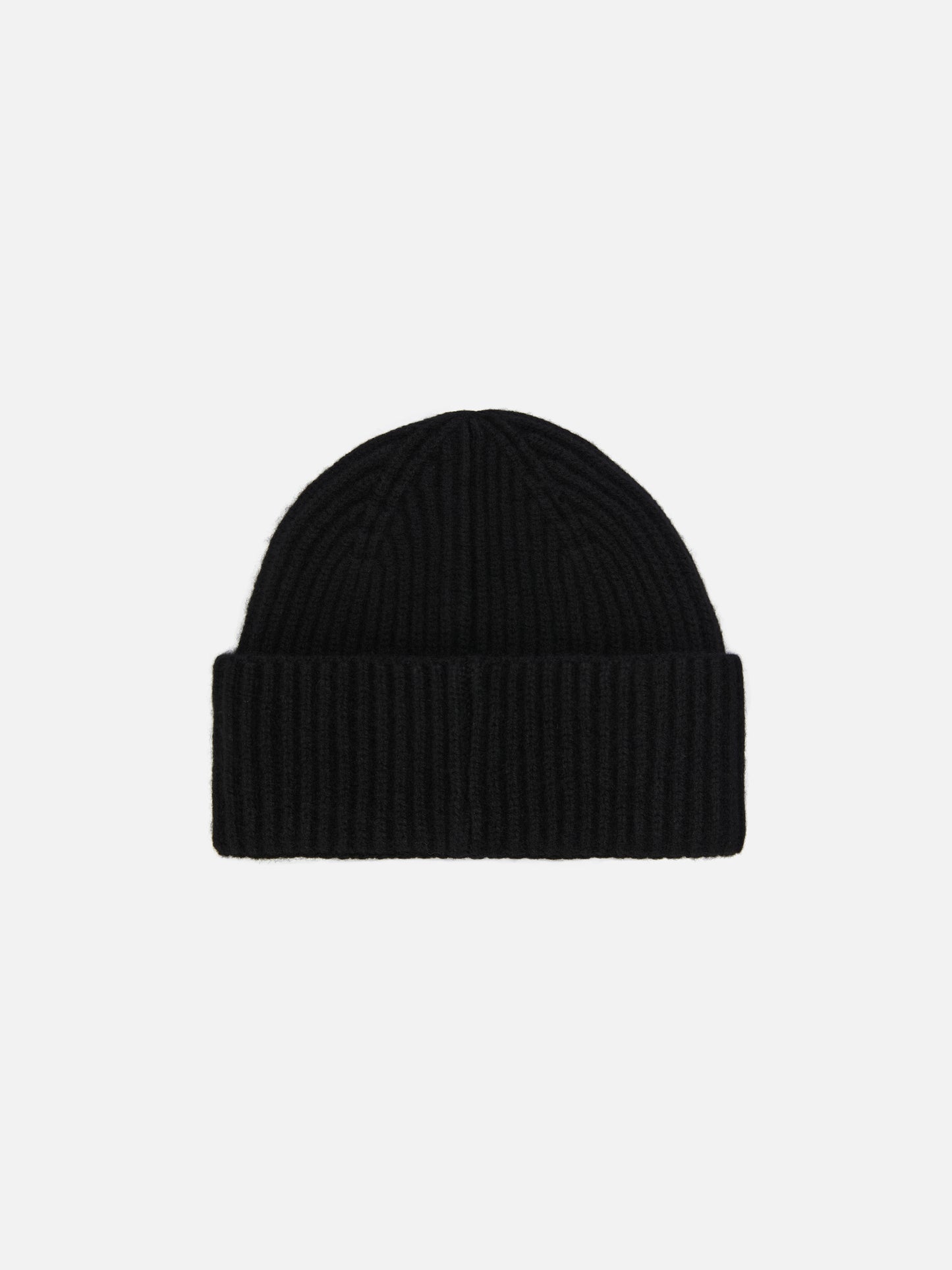 Moss Beanie in black 100% WOOL with St. Barth embroidery