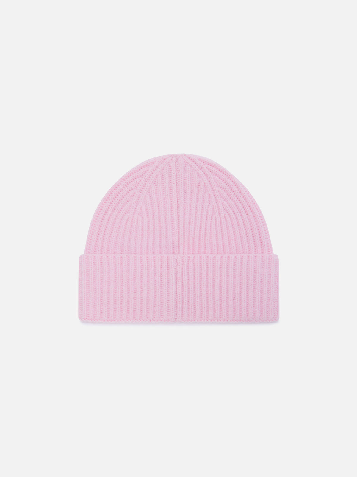 Gorro de mezcla de lana de alpaca Pink Moss con bordado del logo 