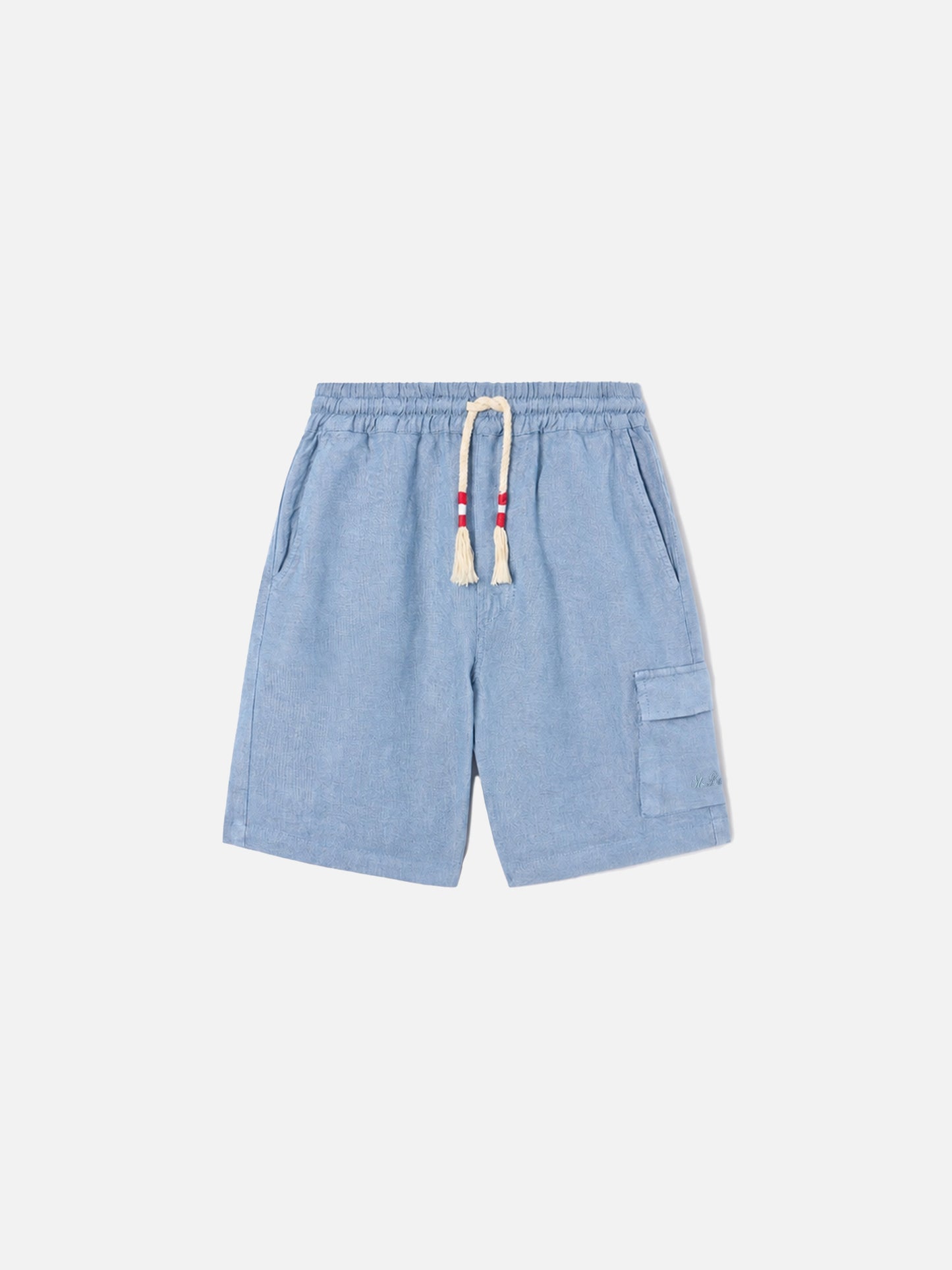Bermudashorts Marseille Jr aus leichtem Denim-Chambray 