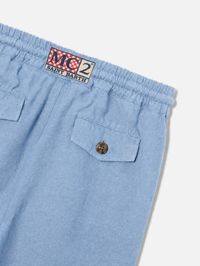 Bermudashorts Marseille Jr aus leichtem Denim-Chambray 