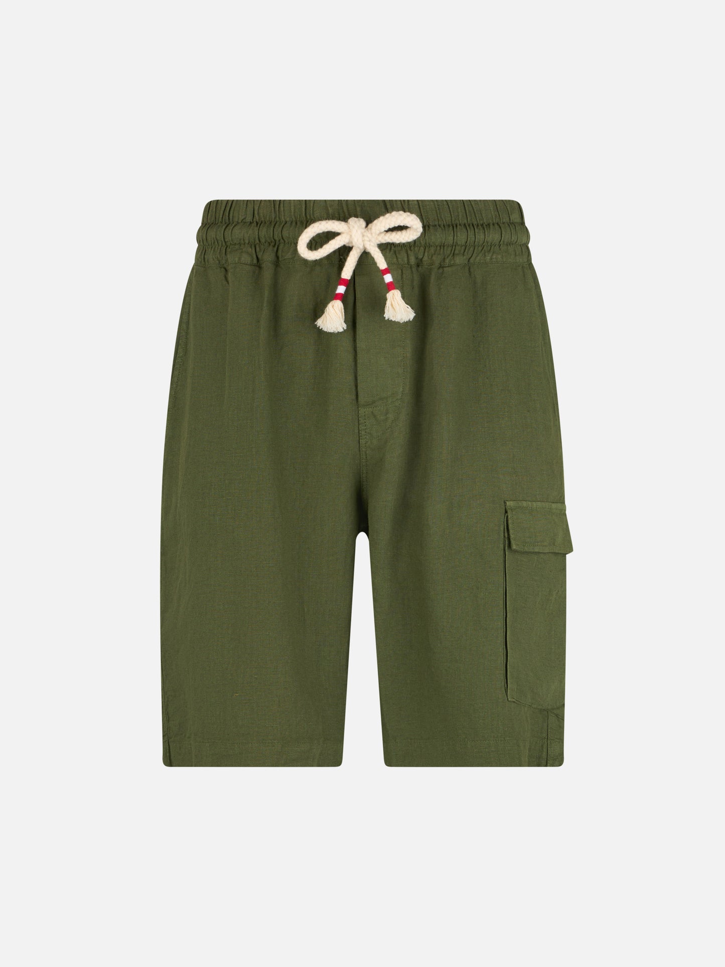 Military green linen bermuda Marseille - MC2 Saint Barth