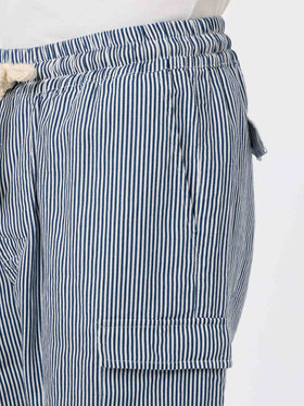 Man blue striped linen bermuda Marseille - MC2 Saint Barth