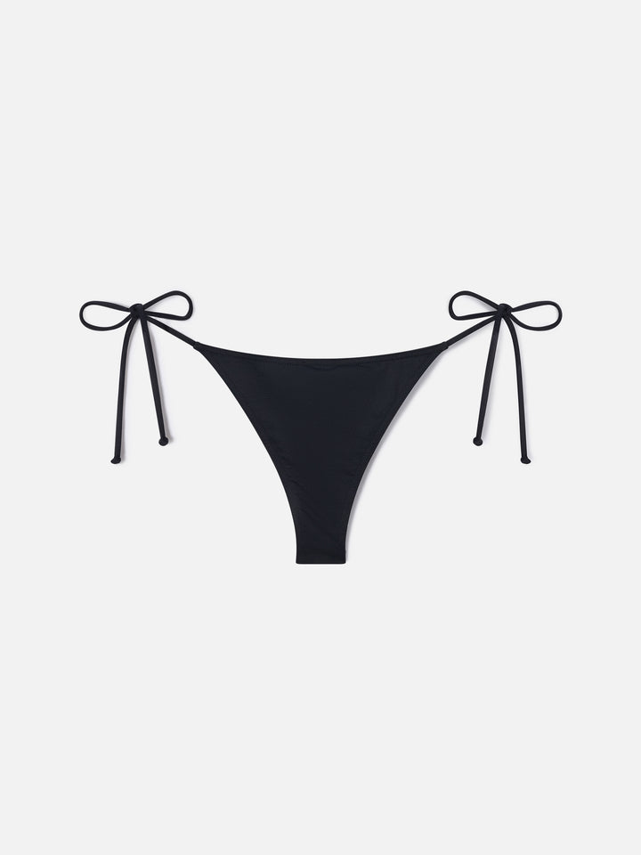 Slip mare Marielle brasiliano nero con laccetti 