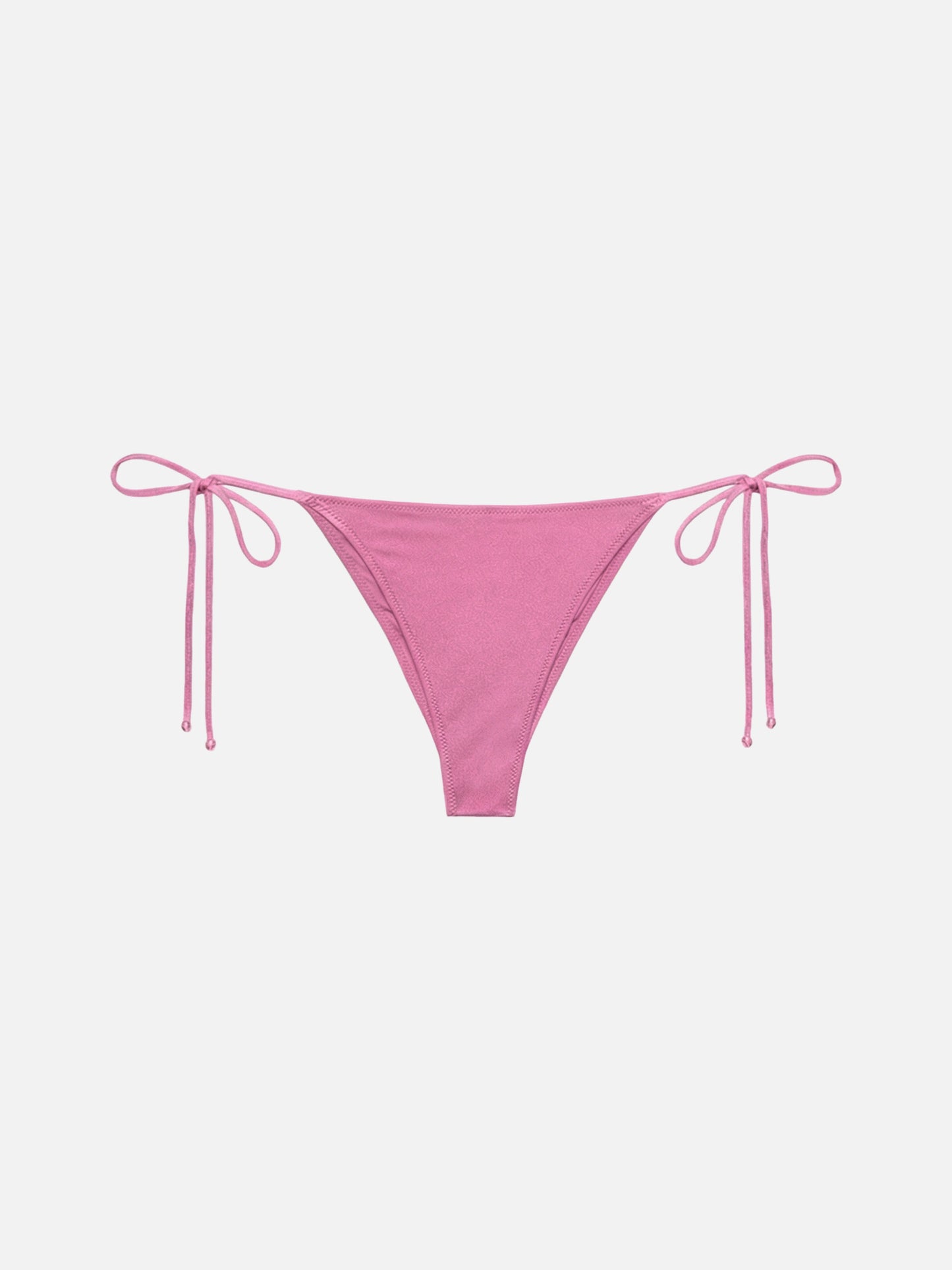 Slip bikini Marielle a vita media con strass rosa