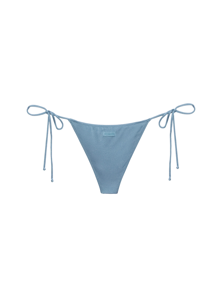 Marielle avio blue classic swim briefs with rhinestone embellishment - MC2 Saint Barth