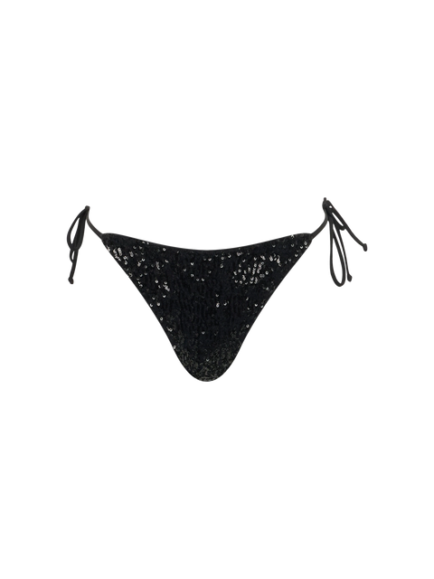 Woman black sequins swim briefs Marielle - MC2 Saint Barth