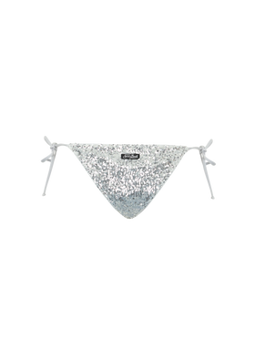 Woman silver sequins swim briefs Marielle - MC2 Saint Barth
