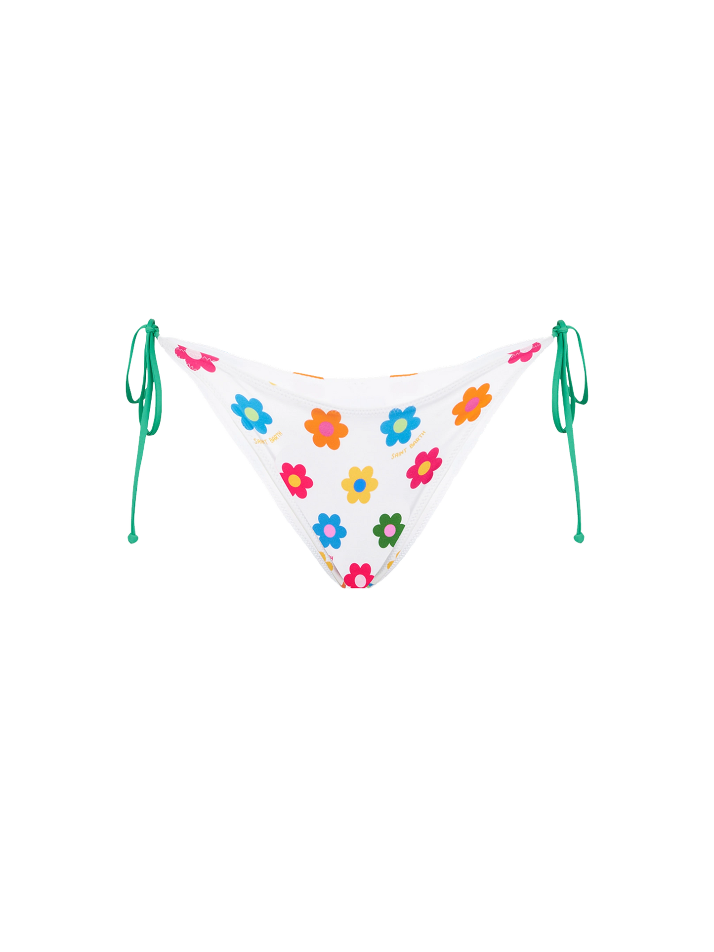 Woman swim briefs with daisy print