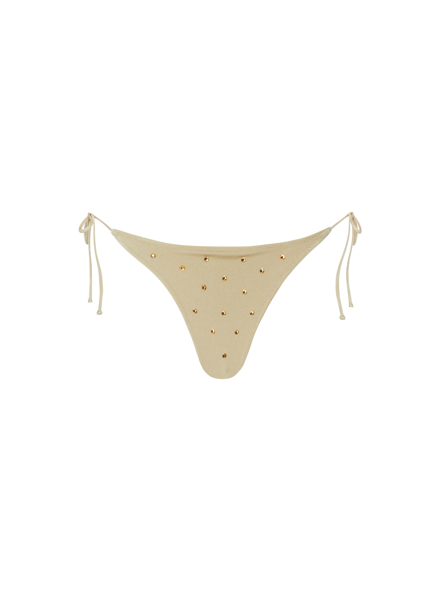 Marielle gold classic swim briefs with rhinestone embellishment - MC2 Saint Barth