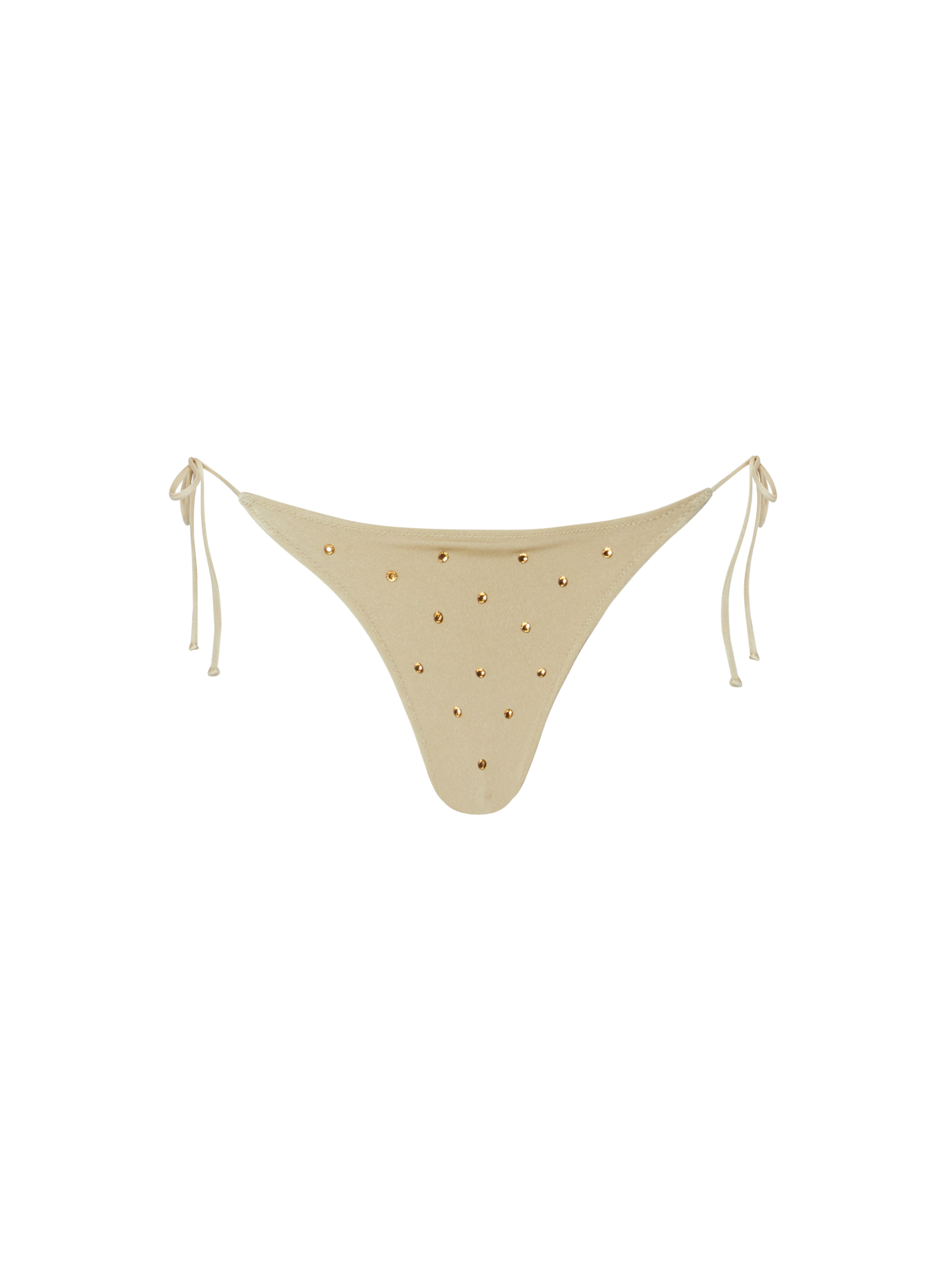 Marielle gold classic swim briefs with rhinestone embellishment - MC2 Saint Barth