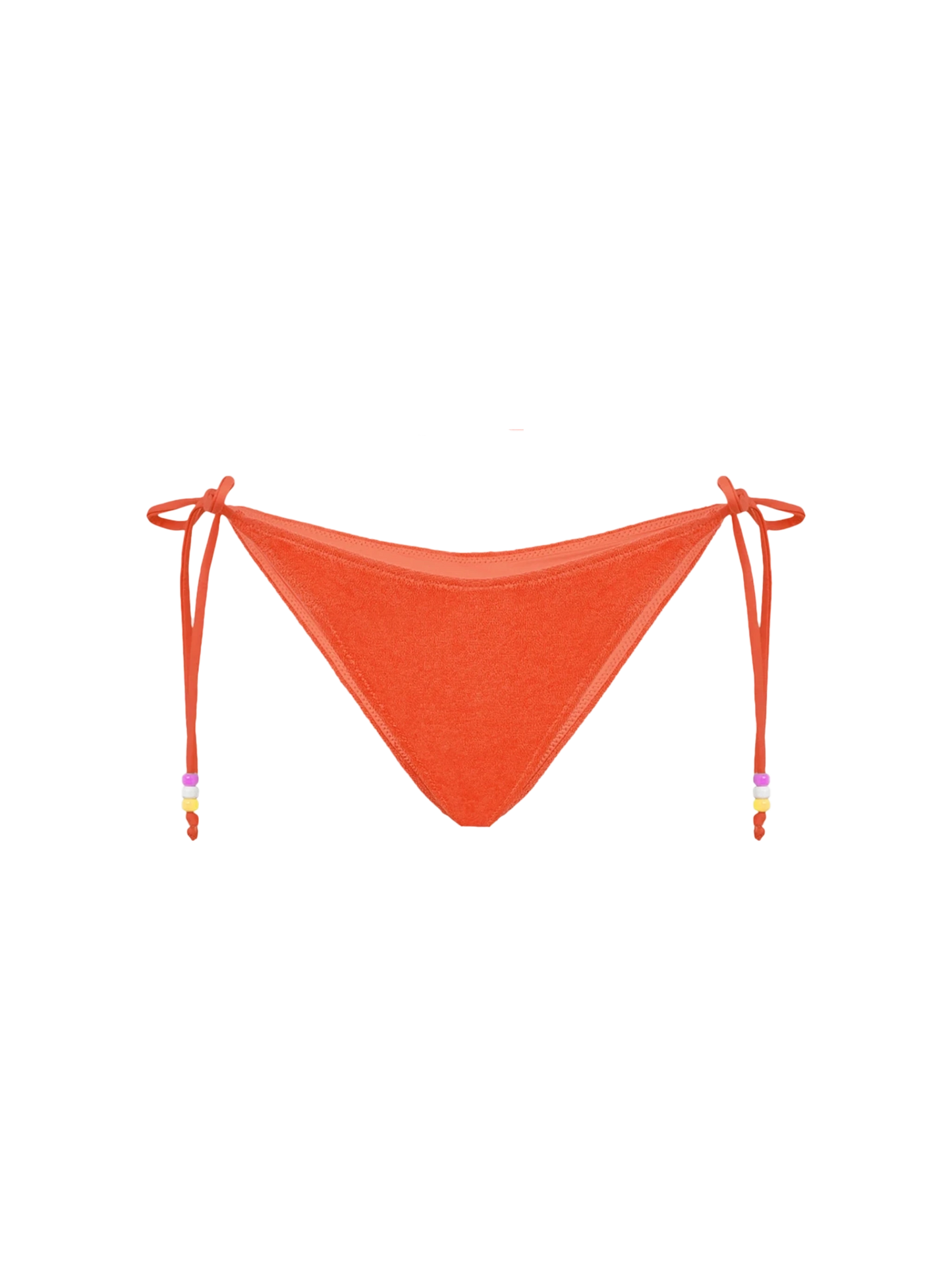 Woman terry swim briefs with charms