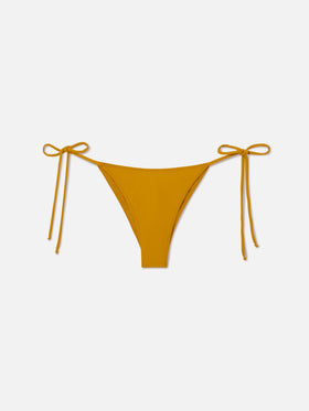 Slip de bain Marielle uni ocre 