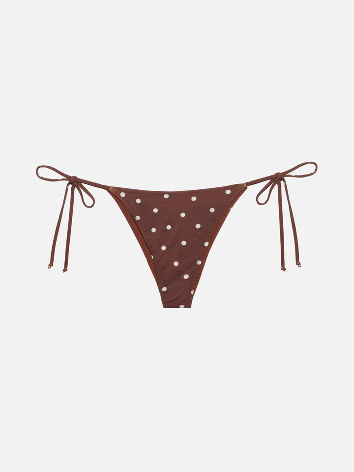 Marielle classic swim briefs with polka dots print
