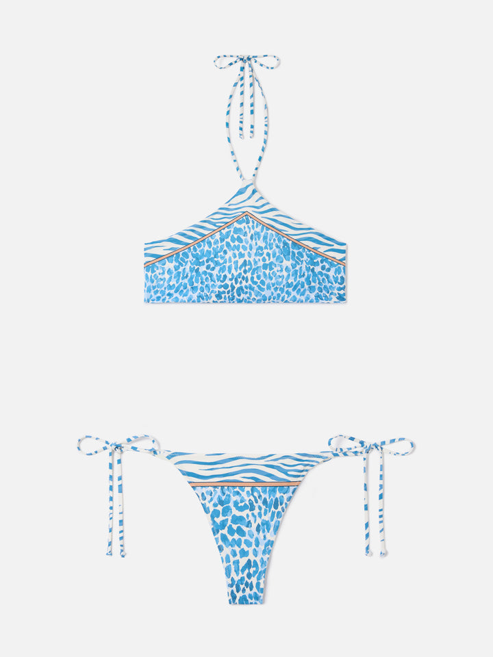 Bikini Nairobi Marielle con stampa safari animalier multicolor