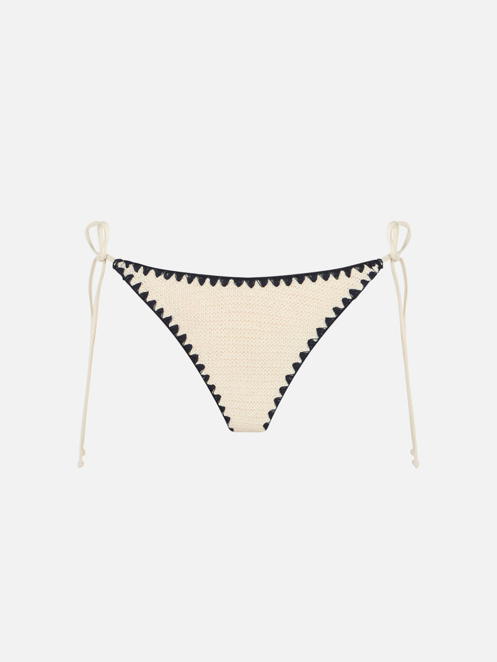 Bikini da donna con top a triangolo in crochet Leah Marielle