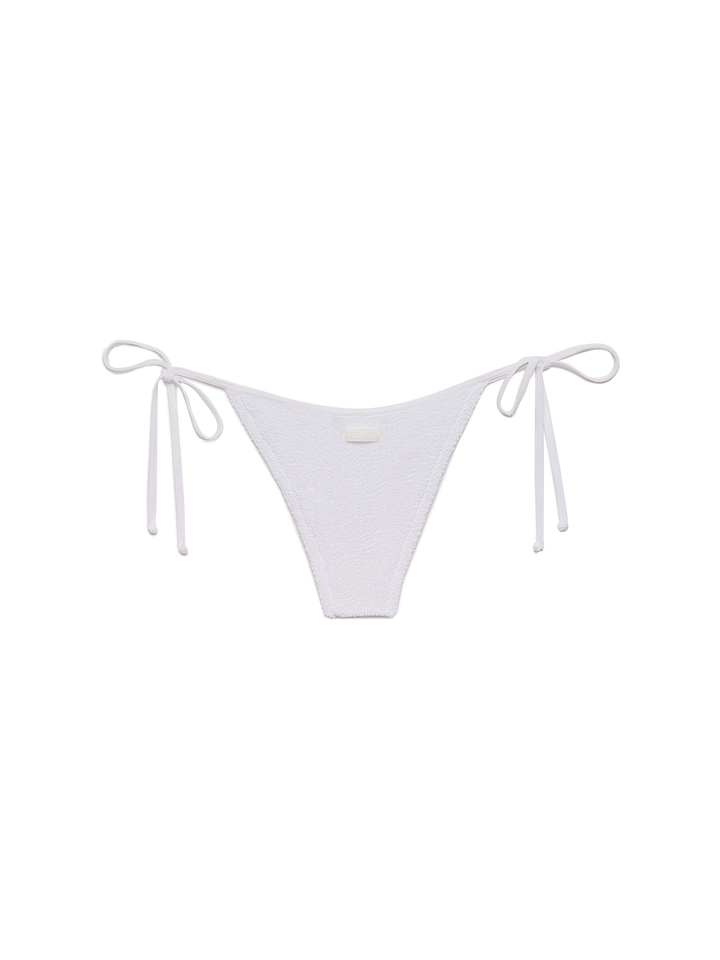 Marielle white crinkle classic swim briefs - MC2 Saint Barth