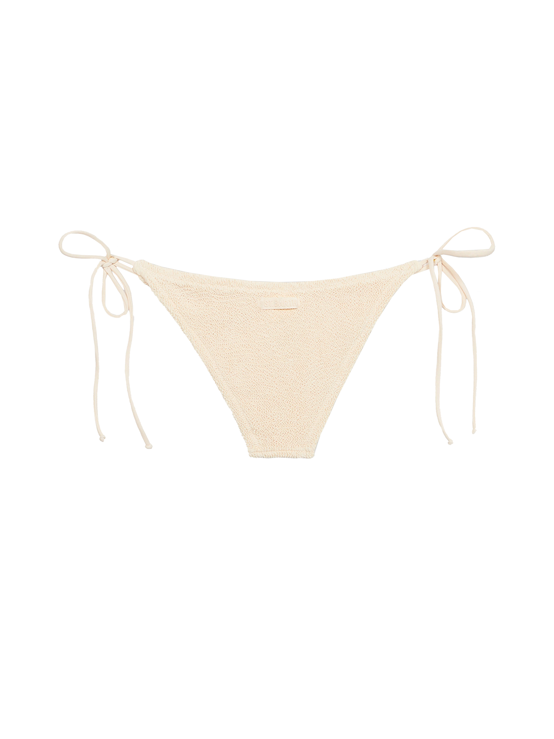 Woman beige classic crinkle swim briefs Marielle - MC2 Saint Barth