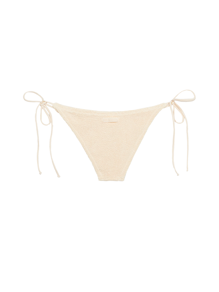 Woman beige classic crinkle swim briefs Marielle - MC2 Saint Barth