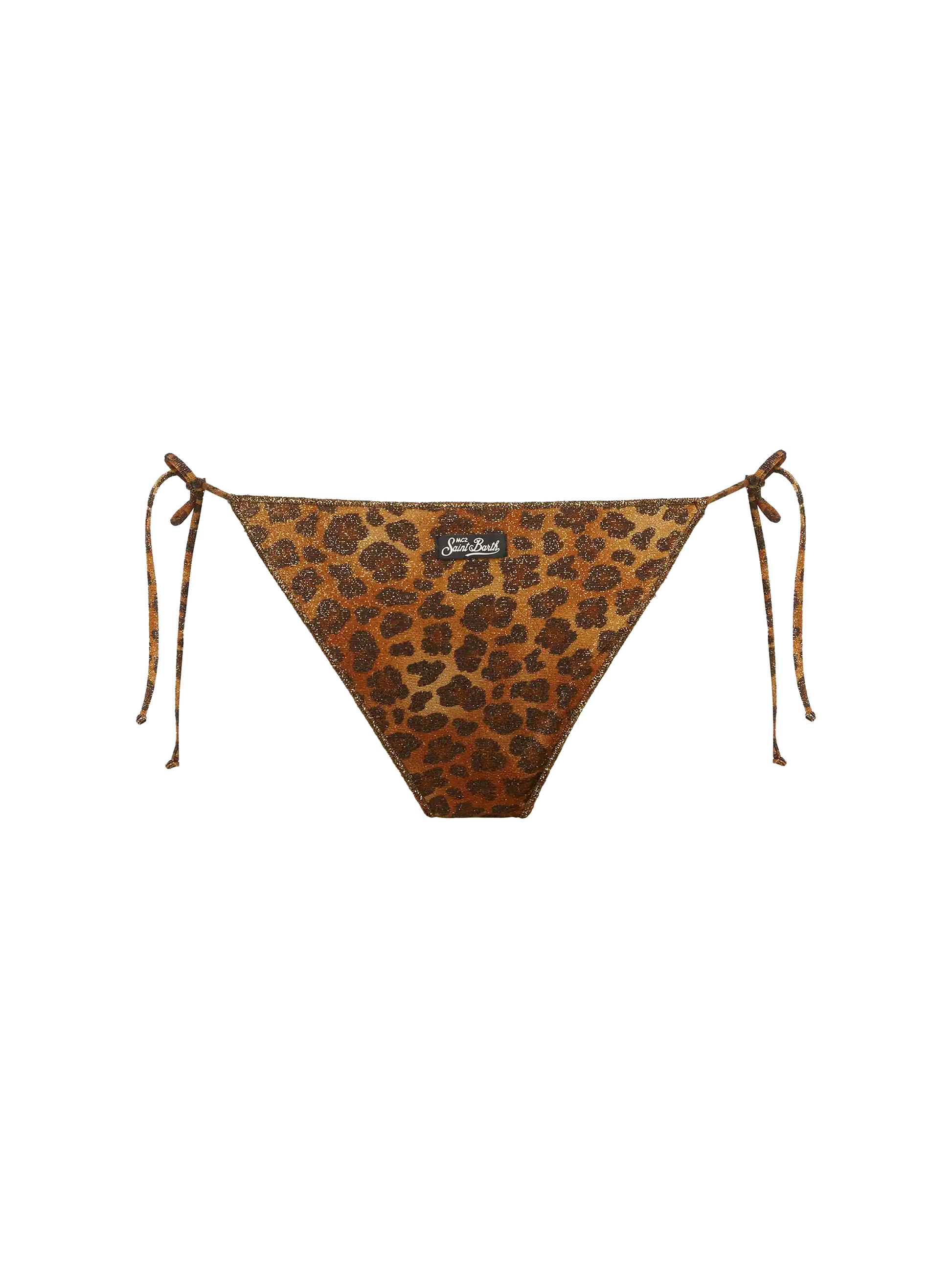 Marielle lurex classic swim briefs with animalier print - MC2 Saint Barth