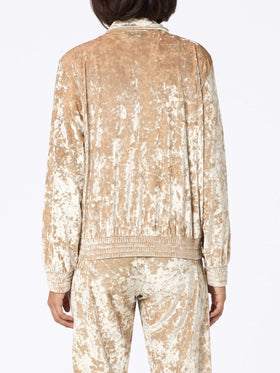 Woman sweatshirt Miriam beige chenille - MC2 Saint Barth