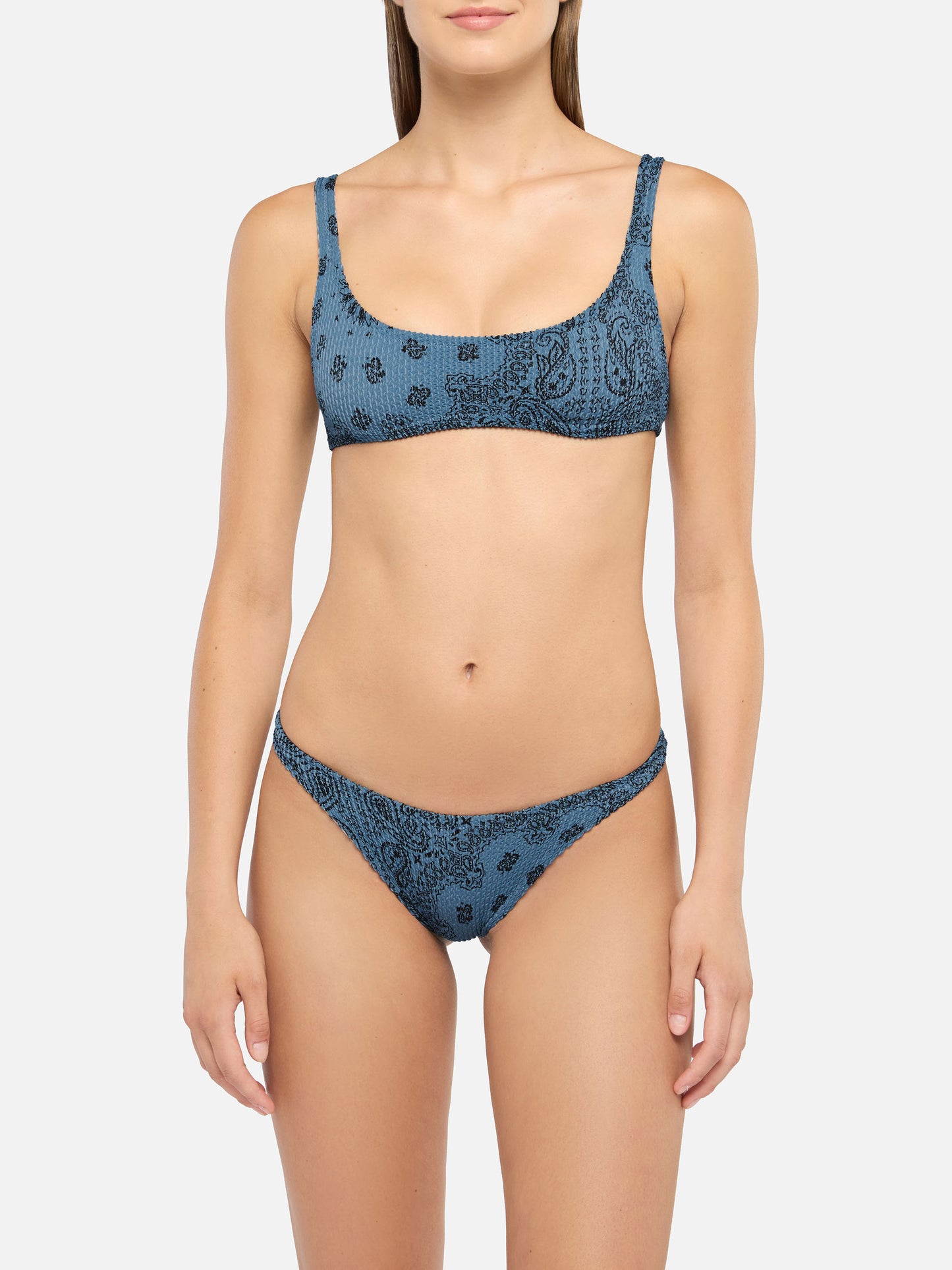 Naima Naomi bralette bikini with bandana print