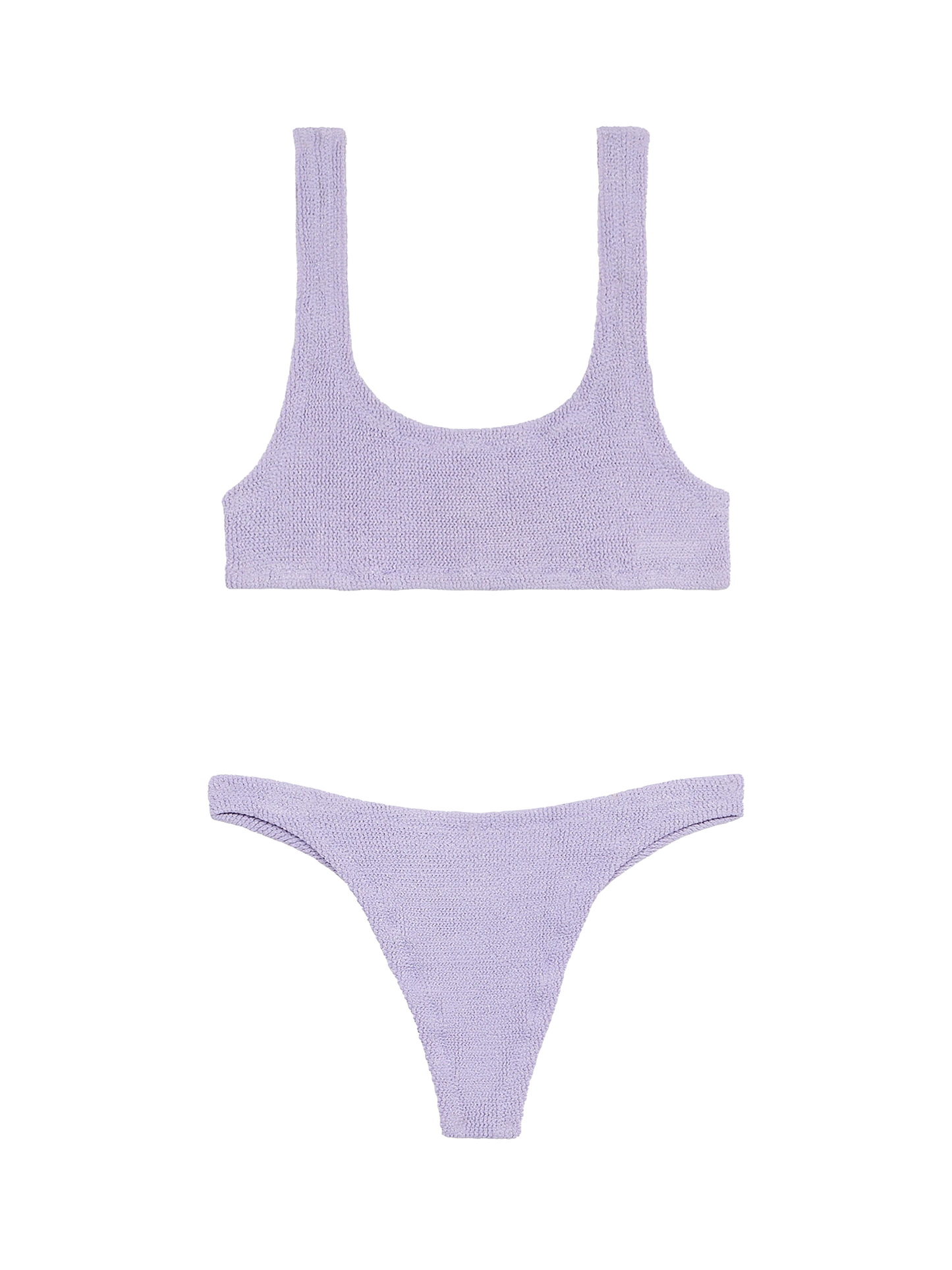 Bralette bikini Naima Naomi in lilac crinkle - MC2 Saint Barth