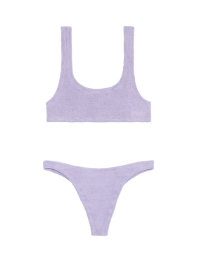 Bralette bikini Naima Naomi in lilac crinkle - MC2 Saint Barth